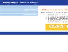 Tablet Screenshot of keerthysuresh.com